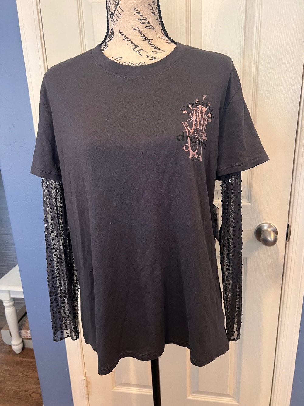 Torrid cosmic Serpent Back graphic mesh sleeves gothic witchy spells